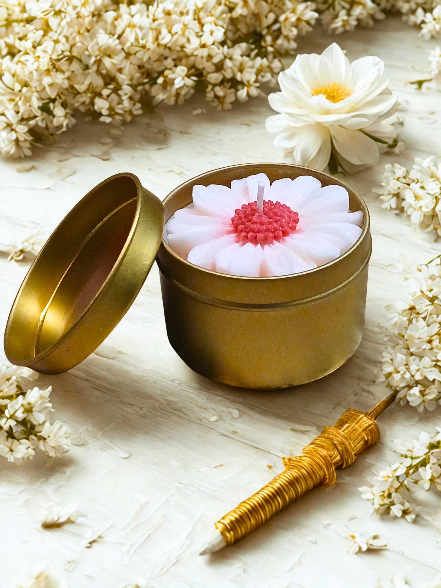 Flower Container Candle