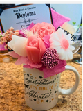 Happy Graduation Accent Mug Bouquet