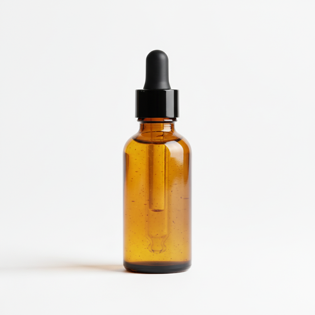 Hand and Body Oil in 1oz amber glass dropper bottle